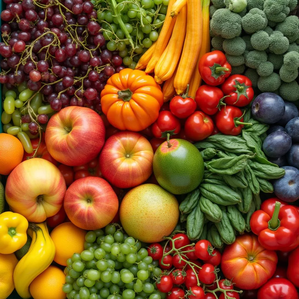 Frutas y verduras frescas